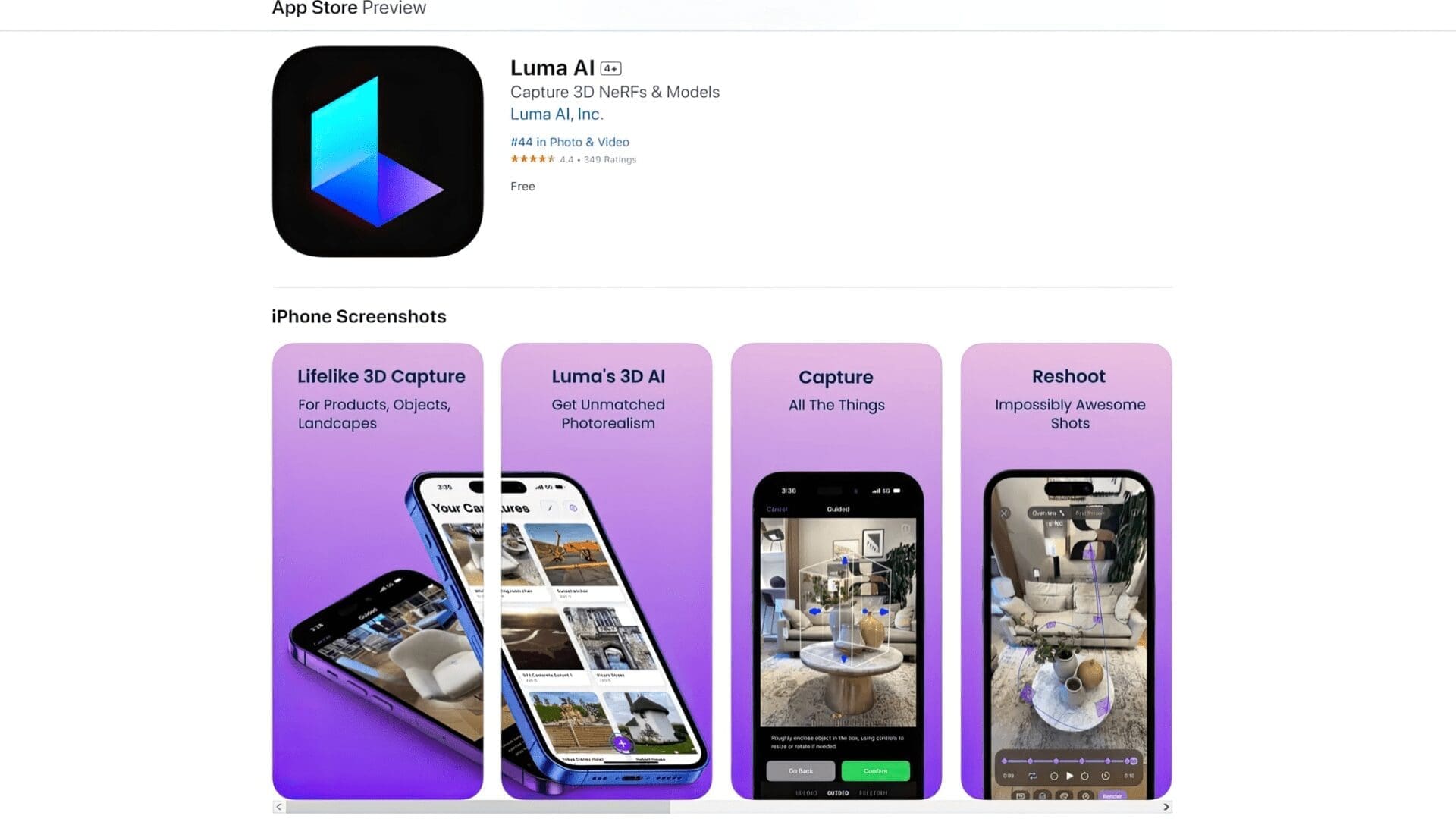 Luma AI 3D